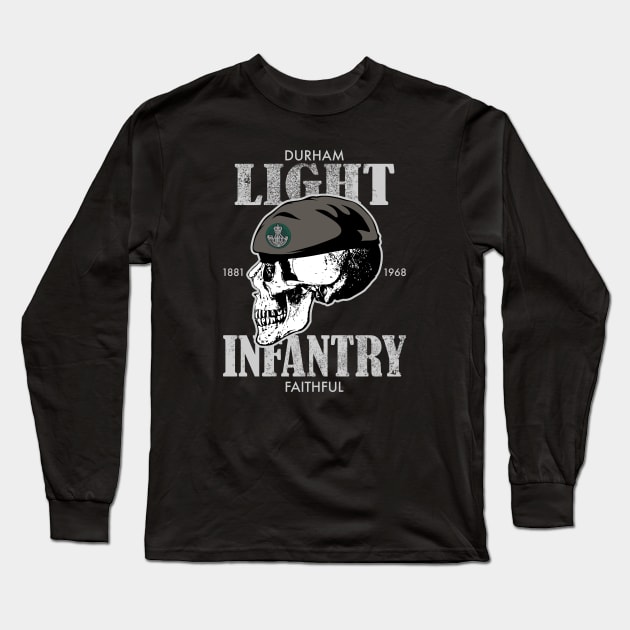 Durham Light Infantry (distressed) Long Sleeve T-Shirt by TCP